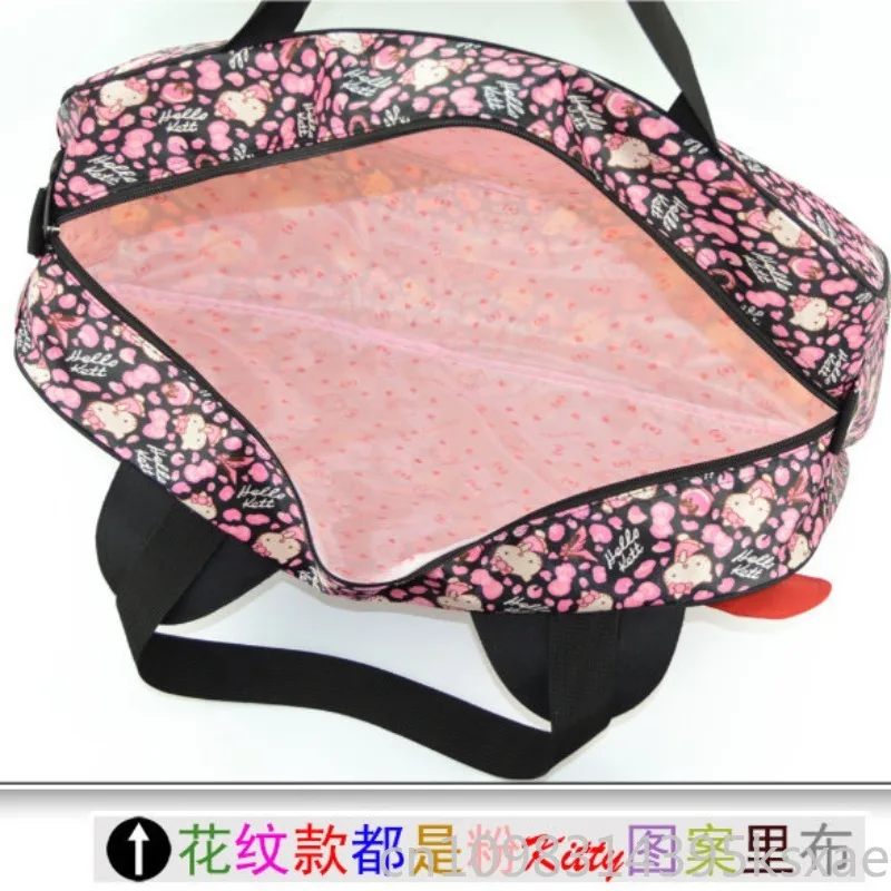 Sanrio Hello Kitty Travel Bag กระเป๋าเดินทางเพื่อธุรกิจสําหรับการเดินทางระยะสั้นความจุปานกลางน้ําหนักเบาทนทานแบบพกพา