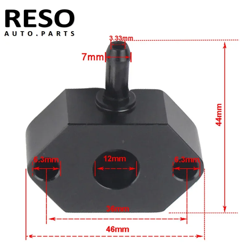 RESO-Boost Gauge Sensor Adaptor For Audi VW Seat Skoda 1.2 1.4 TSI 1.6 1.9 2.0 TDI Boost Vacuum Tap