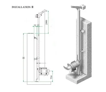 Submersible Diving Horizontal Sewage Agitators Domestic Waste Water Treatment Mixer