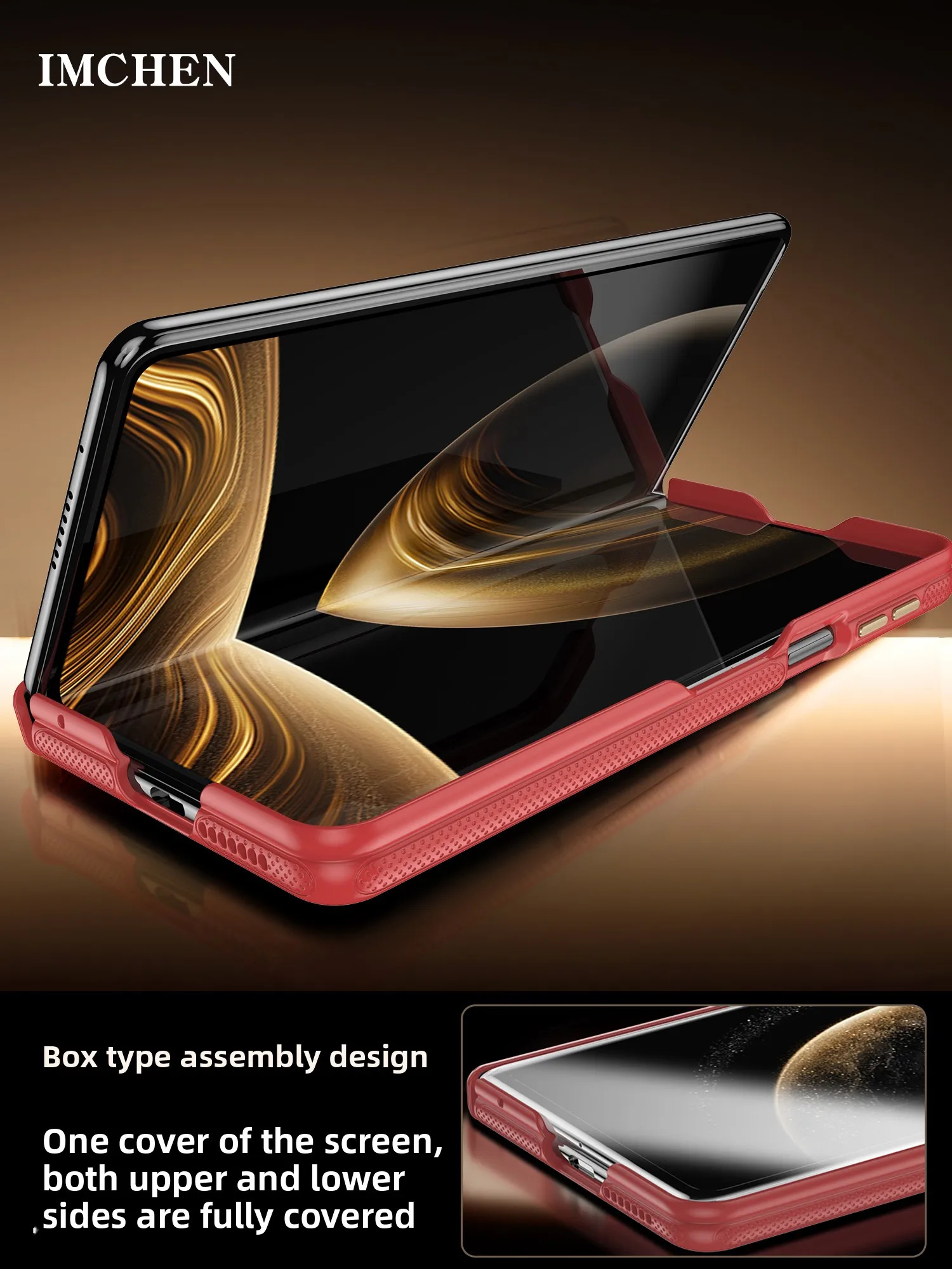 

IMCHEN [Box Type Bilateral All-Inclusive] for Huawei Mate X6 Case X5 X3 XT Folding Screen Center Axis for Huawei Mate XT Case