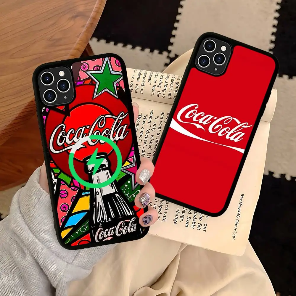 

Coca-cola Vintage Phone Case For IPhone 13 14 15 11 12 16 17 Pro Max Plus For Magsafe Magnetic Shell