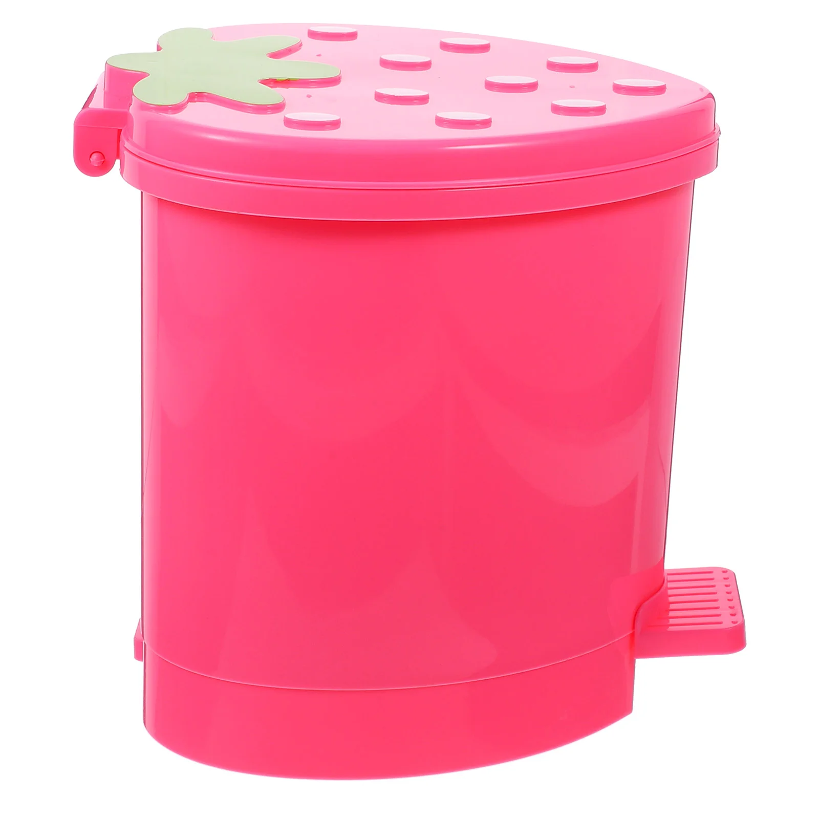 Litterbox Desktop Trash Can Plastic Swing Office Waste Basket Pencil Kitchen Supplies Pink Mini