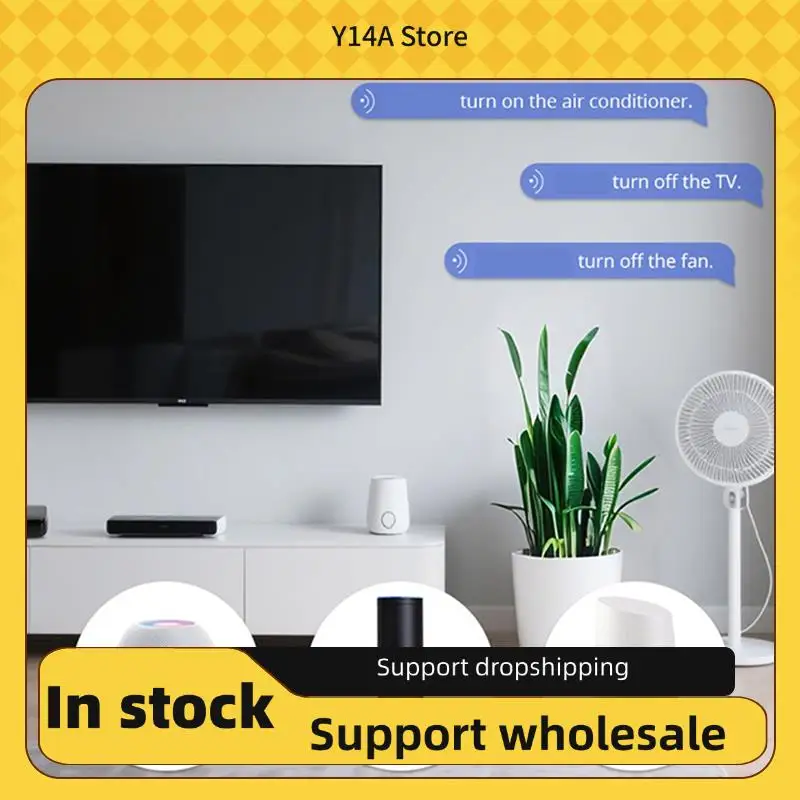

Y14A Универсальный голосовой пульт дистанционного управления Tuya Zigbee Инфракрасный интеллектуальный пульт дистанционного управления через приложение для мобильного телефона