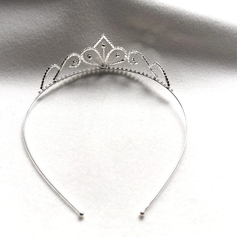 Silver Color Rhinestone Bridal Crown Luxury Crystal Tiara Wedding Queen Princess Headpiece Party Birthday Party Hair Accessories view 4