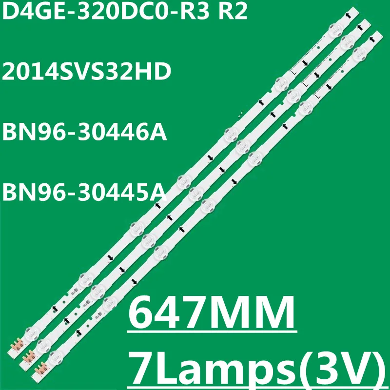 

30 шт. светодиодная лента для 2014SVS32HD D4GE-320DC0-R3 R2 BN96-30446A BN96-30445A UA32H4000 UA32H4100AJ UA32H4500 UA32H5500 HG32NE478