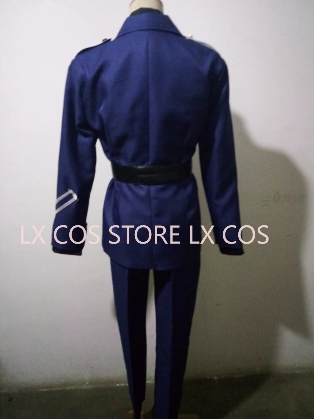 Customized Anime APH Axis powers Hetalia Prussia Cosplay Costume Blue Navy Uniform