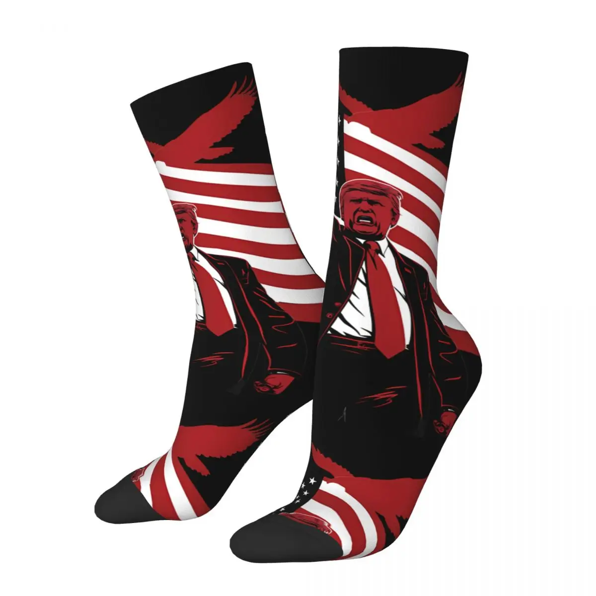 Hip Hop Vintage Donald Trump Assassination Attempt 2024_2 Crazy Men's compression Socks Unisex Donald Trump Harajuku Seamless