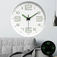 10 Inch  Minimalist and Fashionable Luminous Wall Clock Living Room Decoration Silent and Punch Free Wall Clock