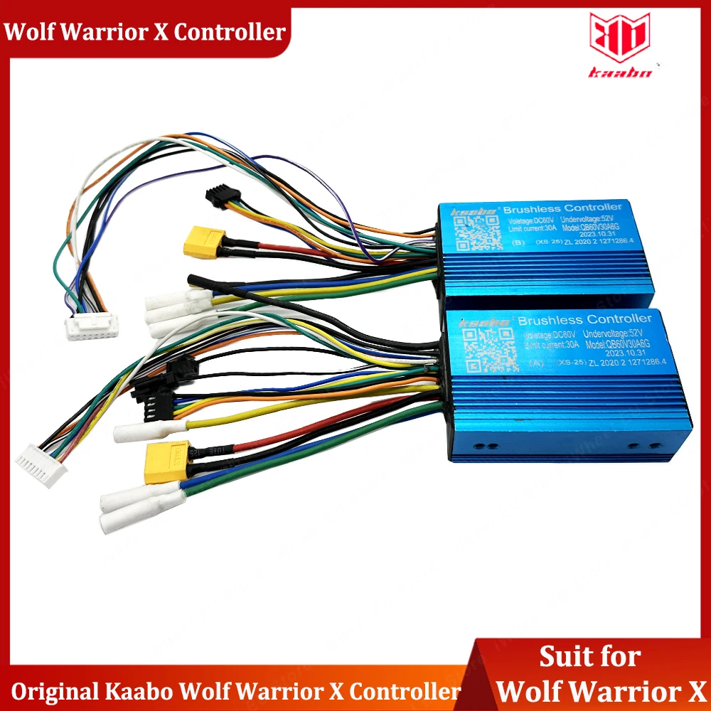 

Original Kaabo Wolf WarriorX 60V 30A Sine Wave Controller 60V 27A*2 60V 27A 2in1 Minimotor Controller for Kaabo Wolf WarriorX