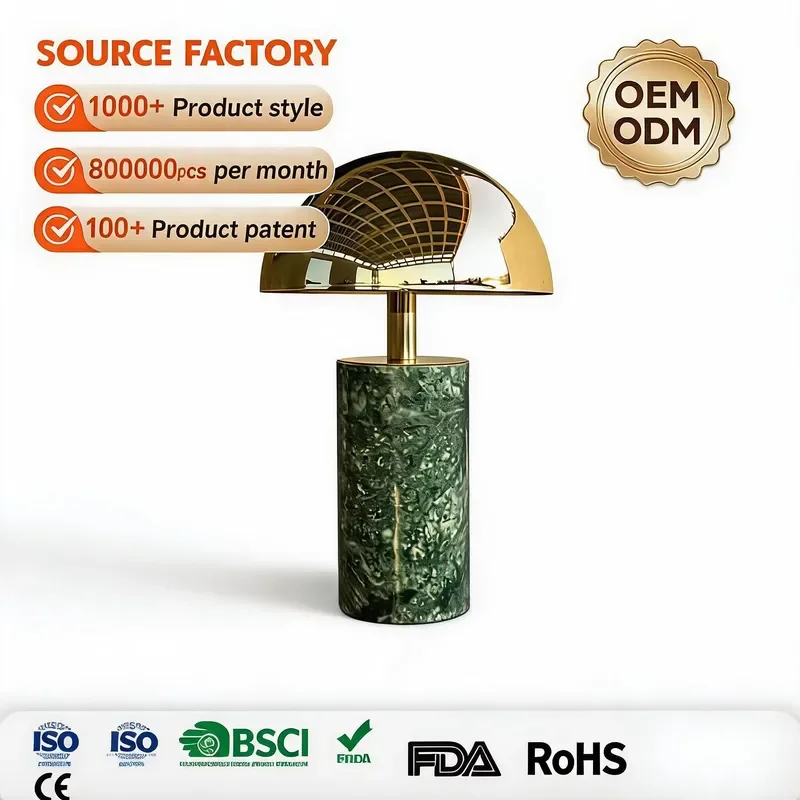 Marble Hardware, Table Lamp, Plug-in, Switch, Dimming, Coffee Shop, Hotel Atmosphere LED Light