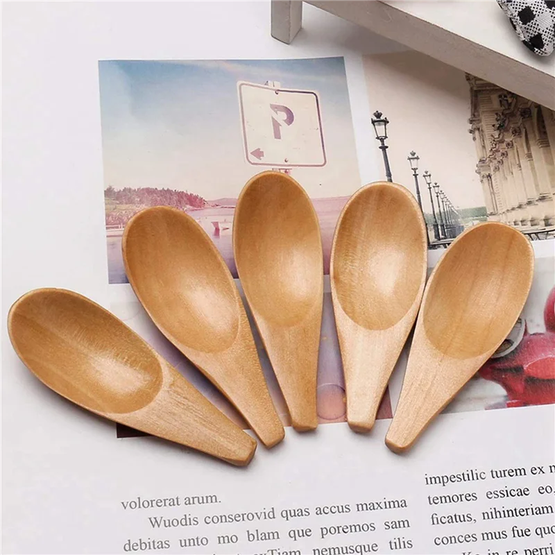 ABUN-20 Pieces Mini Wooden Spo - Coffee Tea Etc recension och pris