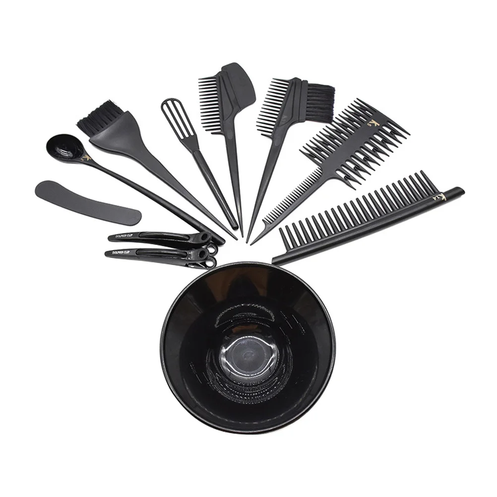 

Hair Reusable DIY Dye Tools Washable Salon Home Hair Dye Kit Coloring Bowl Combo Accessories Styling