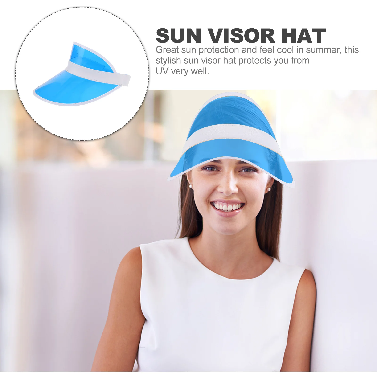 

Adjustable Sun Visor Hat Wide Brim Uv Protection Beach Hat for Women Men Summer Outdoor Sun Visors for Women Visors