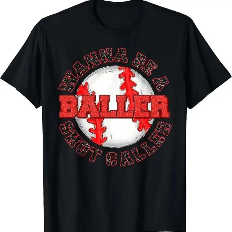 Baseball Funny Want To Be A Shot Caller Baller T Shirt