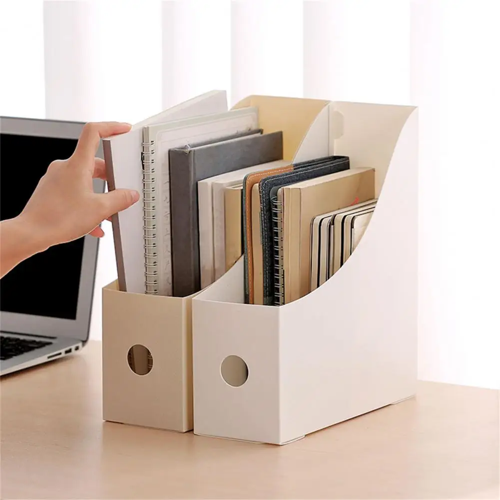Great Book Storage Box Vertical Document Organizer Non-slip Desk Office Desktop Sundries Organizer  File Storage