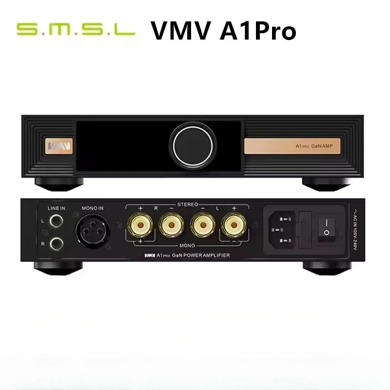 

SMSL VMV A1PRO Gallium Nitride Power Amplifer Latest GaN FET Up to 1MHz Switching Frequency PGA2311 Advanced Volume