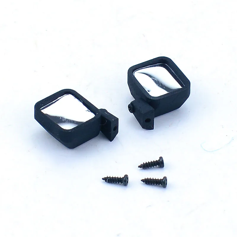 2pcs SCX24 metal Lens Rearview Mirror for 1/24 RC Crawler Car Axial SCX24 AXI00002 AXI00005 Upgrade Parts