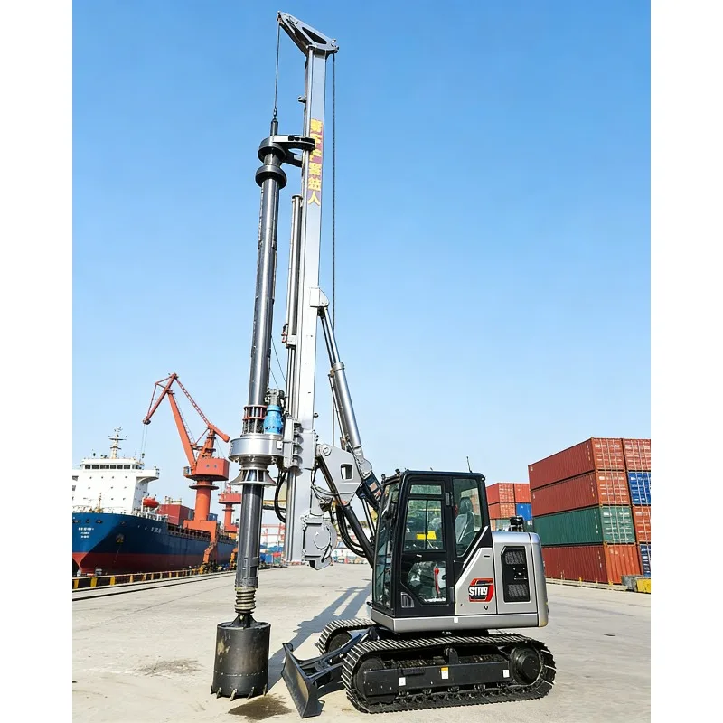 Multi-Application Rotary Piling Rig CE Certified 20M Drilling Depth Crawler Type for Water Well Bore Pile Foundation Engineering