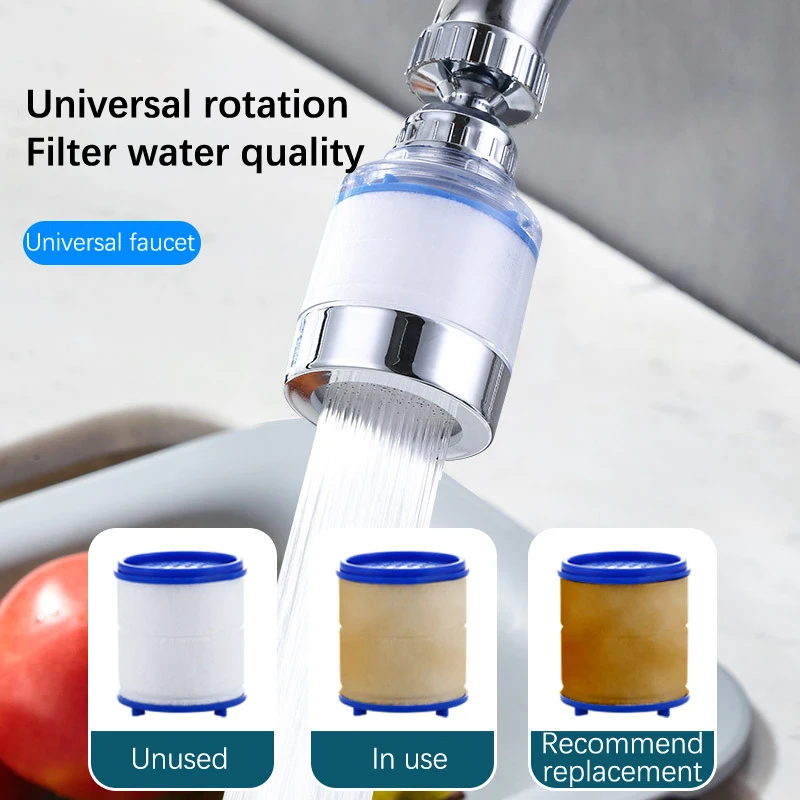 Kitchen Water Faucet Pressurized Bubbler Filter Remove Chlorine Heavy Metal Filtered For Hard Water Bath Filtration Purifier