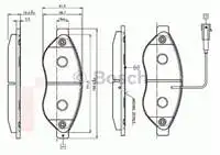 

0986 TB2944 for ten brake BALATASI DUCATO III BOXER III JUMPER III JUMPER III hdi/2.2HDI 16Q / 20Q 06 carsan is (single plug)