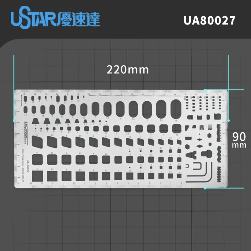 Ustar Etching Line Plate UA80026~UA90036 Model Modification Craft Tools for Hobby Modeling DIY Plastic Model Kits Tools