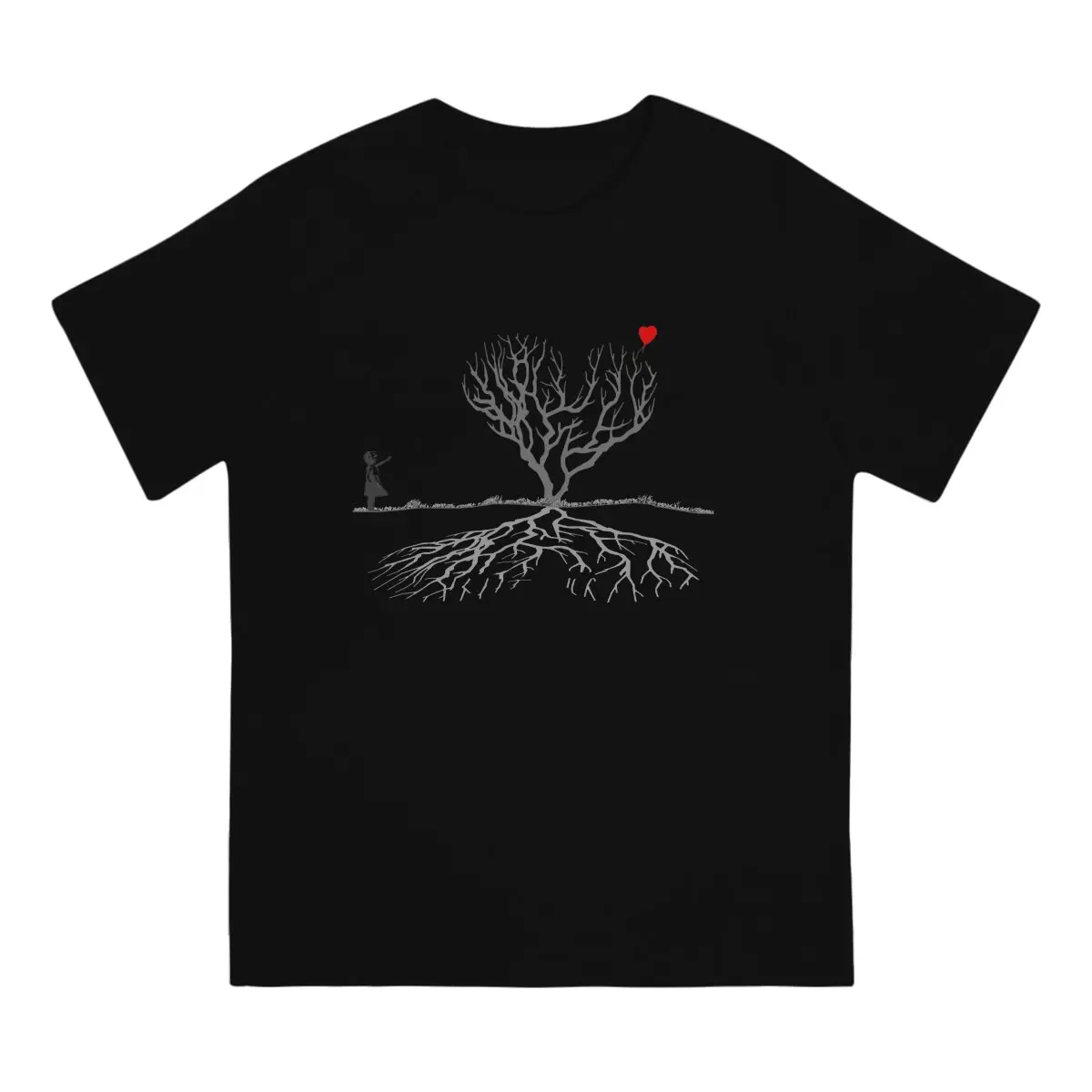 Heart Tree  Unique TShirt Banksy Street Graffiti Artist Leisure T Shirt Summer T-shirt For Men Women