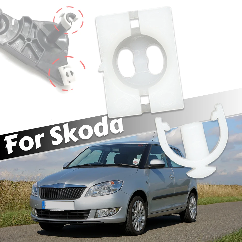 

2Pc Manual Transmission Selector Mechanism Sliding Shoe Relay lever Securing Clip For Skoda Fabia Octavia Superb Car Accessories