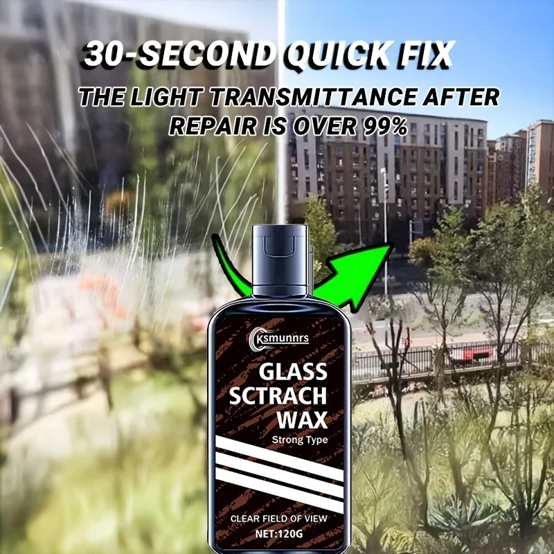 Fasilawei 30-Second Car Glass Scratch Repair - Nano UV Heat Resistant Advanced Scratch Remover