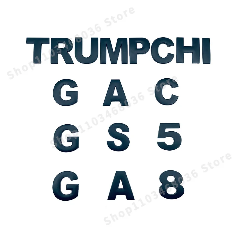 Metal Car Front Hood Rear Trunk Emblem Badge Sticker For Trumpchi Gac GS6 GS8 GA3 GA4 GA5 GA6 GA8 GM8 M8 Letter Logo Accessories