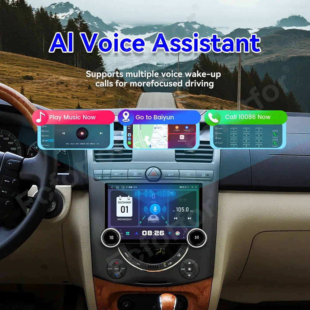 Luxury Modern Android 15 11.5 Inch HD Touch Wireless CarPlay Android Auto GPS Multimedia Player For Ssang Yong Rexton 2006-2012
