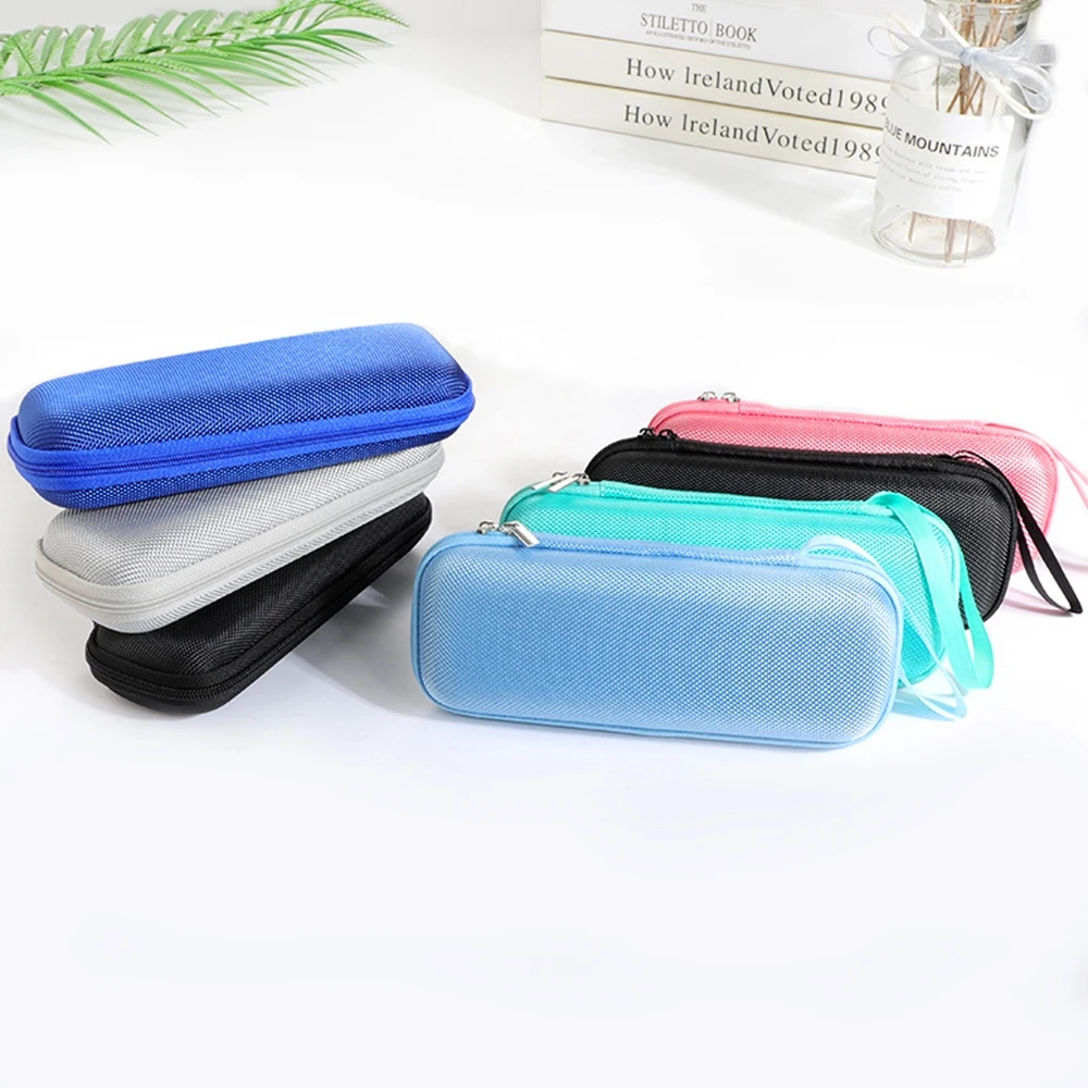 Portable Carry  Multicolor Rectangular Storage Box With Hand Cord Accessory Anti-shock Storage Bag For Earphones Bags Headphone