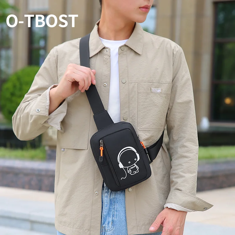 O-TBOST Stylish Men\'s Chest Bag for Cycling - Crossbody Bag 2024 New