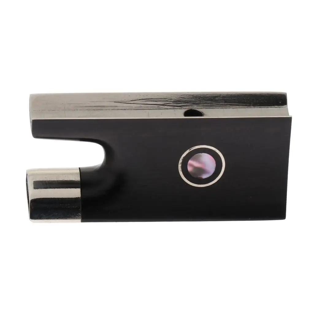 Violin Bow Frog Silver Ebony Replacement Bow Part Multicolor Accessory Kit for 4x4 Professional String Violin