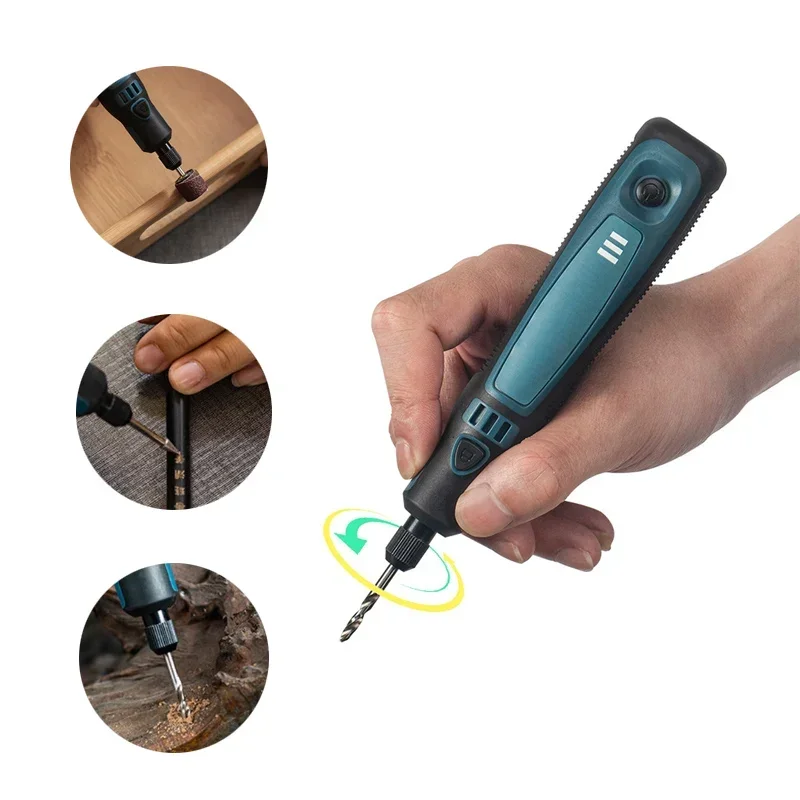 

5000-10000-15000R/min Engraving Pen Wireless Electric Grinder Set Rechargeable Mini Grinder Micro Rotary Tool Jade Carving Drill