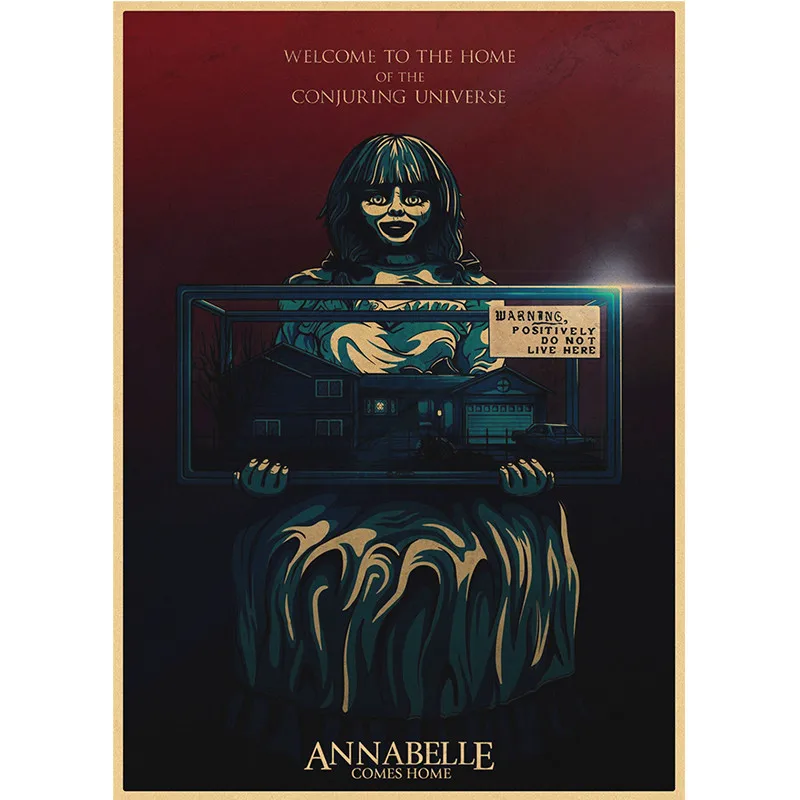 The Conjuring الفيلم الكلاسيكي فيلم التلفزيون ريترو خمر كرافت ورقة المشارك اللوحة ورق حائط ديكور المنزل هدية
