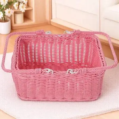 Cesta de Almacenamiento Tejida Premium, Cesta de Picnic Multiusos para Aperitivos, Frutas, Flores, Diseño Rústico, Ideal para Regalos