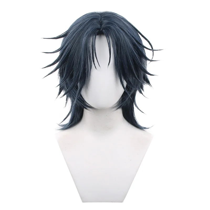 JAE LEE Peluca de Cosplay Anime Link Click Cosplay JAE LEE pelo de fibra resistente al calor + gorro de peluca gratis peluca de fiesta de Halloween para hombres