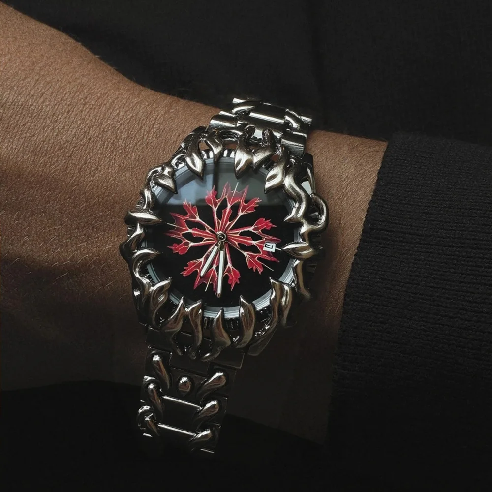 العتيقة المرمر ساعة كوارتز الرجال AAA الإبداعية الشيطان مخلب تخصيص Y2k جودة عالية الأصلي للجنسين القرون الوسطى ساعة فريدة من نوعها #1