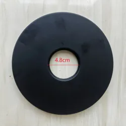 Wall Mounted Shower Faucet Assembly Parts Shower Faucet Panel Chrome / Black 16CM Circular Panel