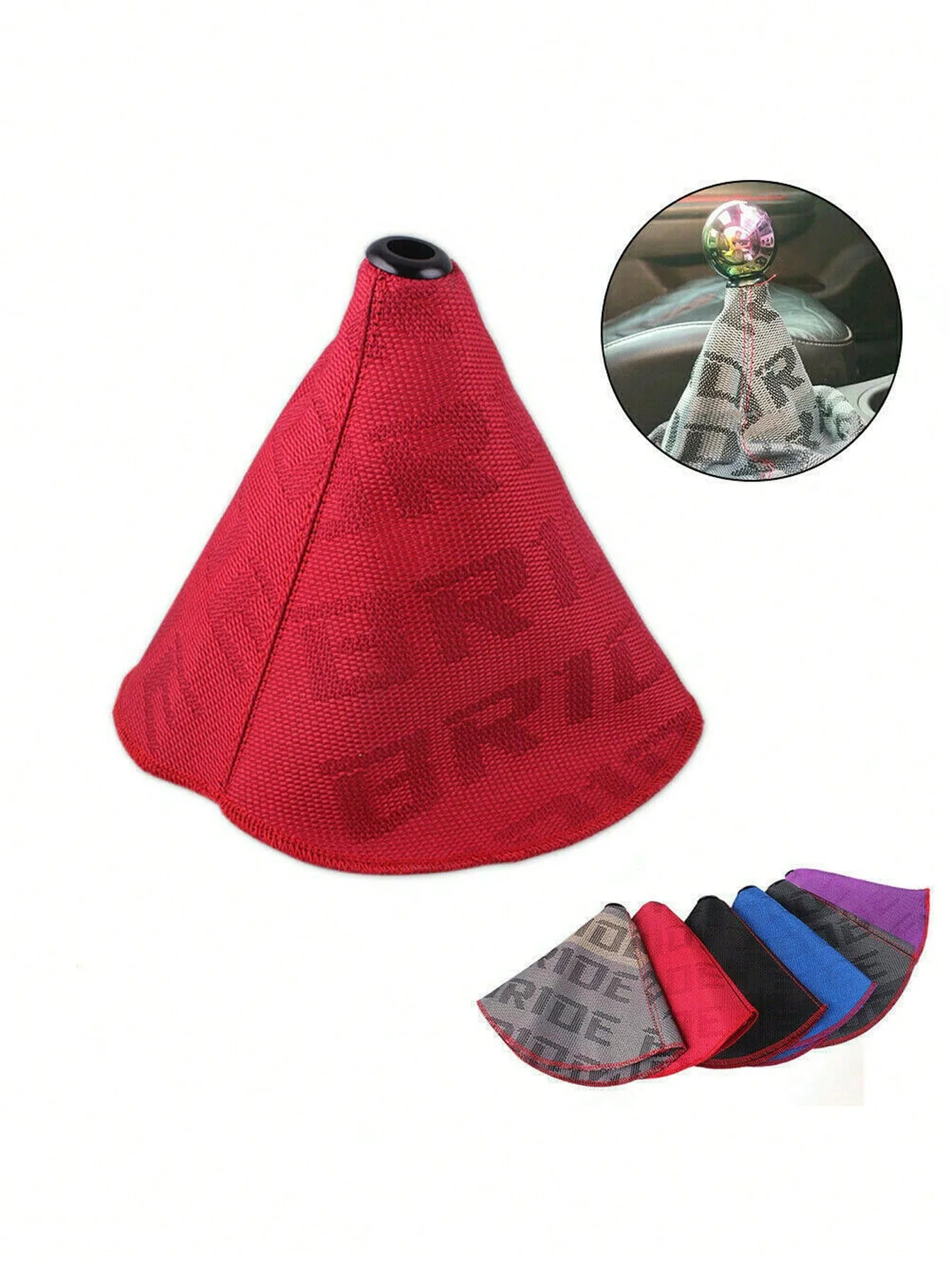 غطاء غبار ناقل الحركة من القماش منقوش من BRIDE، حذاء ناقل الحركة على طراز السباق، هيكل قماشي متين، للناقل اليدوي Ca