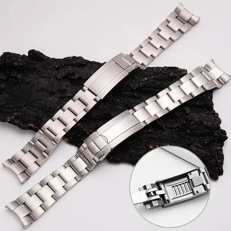 

Watch Bracelet For Rolex SUBMARINER DAYTONA SUP GMT Men Fine-Tuning Pull Clasp Luxury Strap 904 Stainless Steel Watchbands 20mm