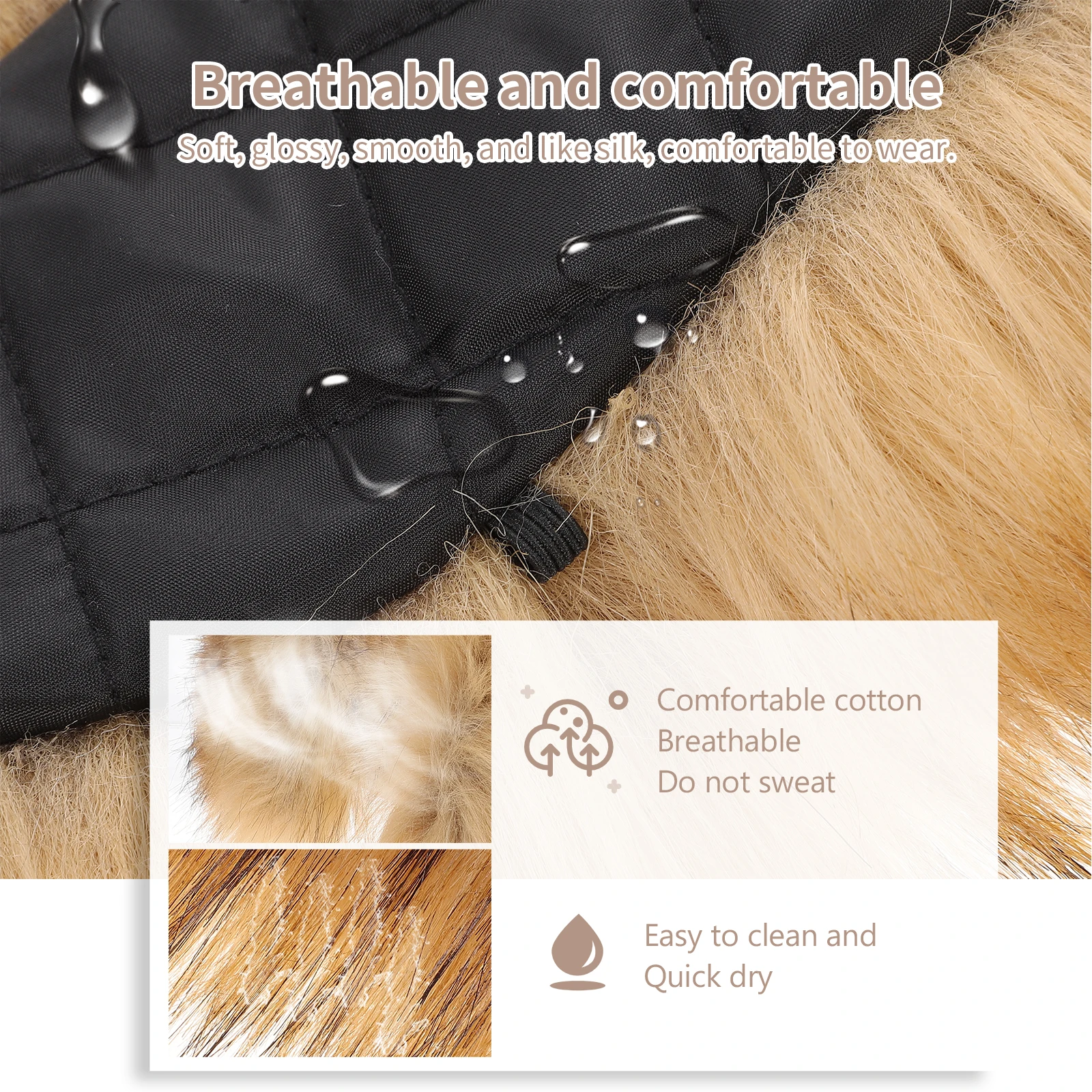 

Elegant Winter Faux Collar Scarf 82cm Soft Warm Scarf for Women Winter Outings Cold