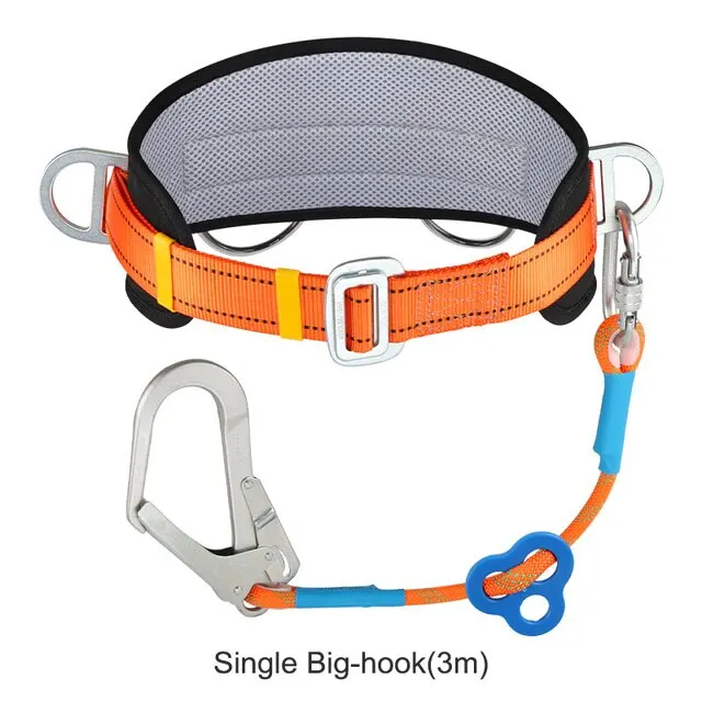 

Outdoor Climbing Safety Harness Electrician High Altitude Work Construction Wear Resistant Safety Rope Belts Set