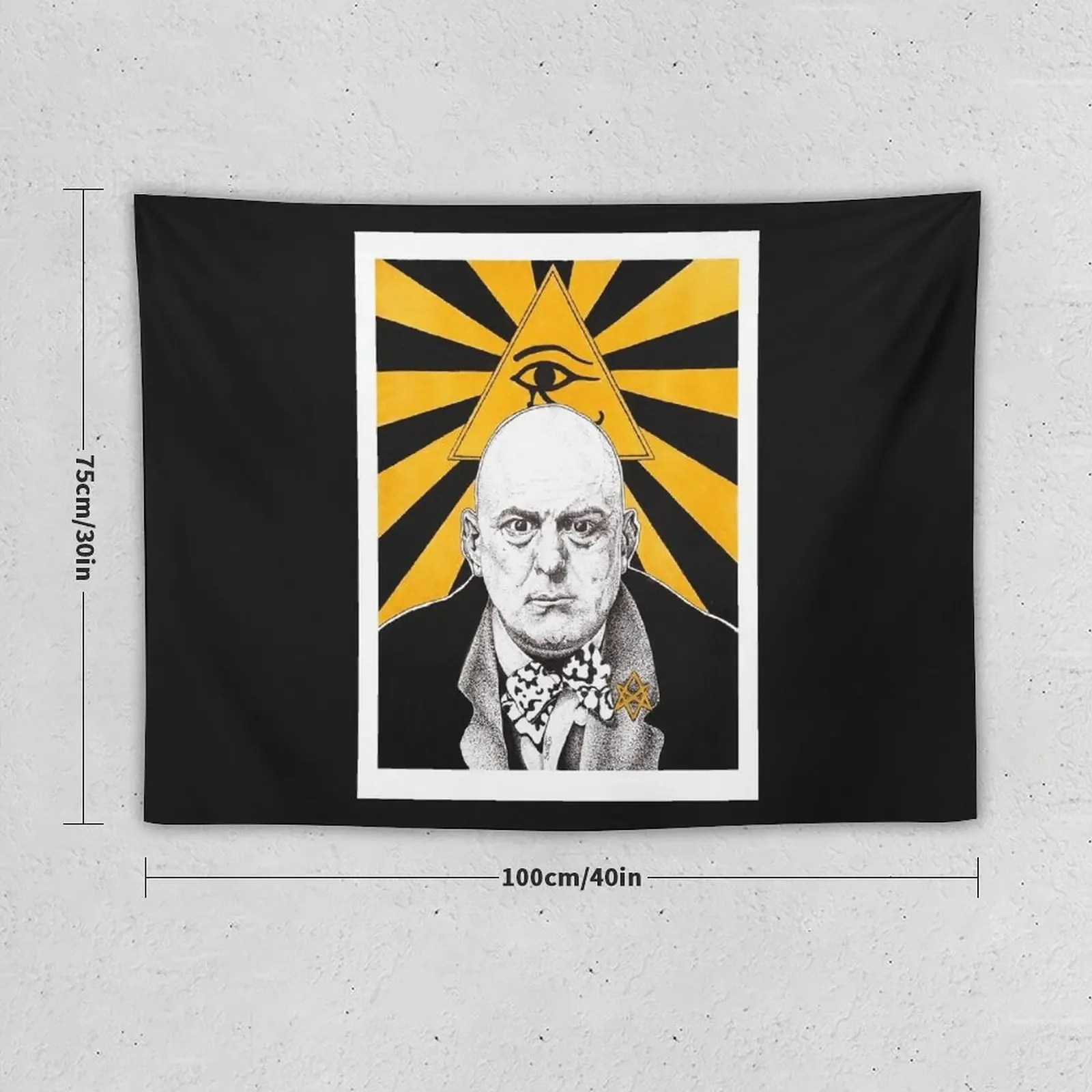 Aleister Crowley Tapestry Home Decorators Aesthetic Room Decor Korean Outdoor Decor House Decoration Tapestry