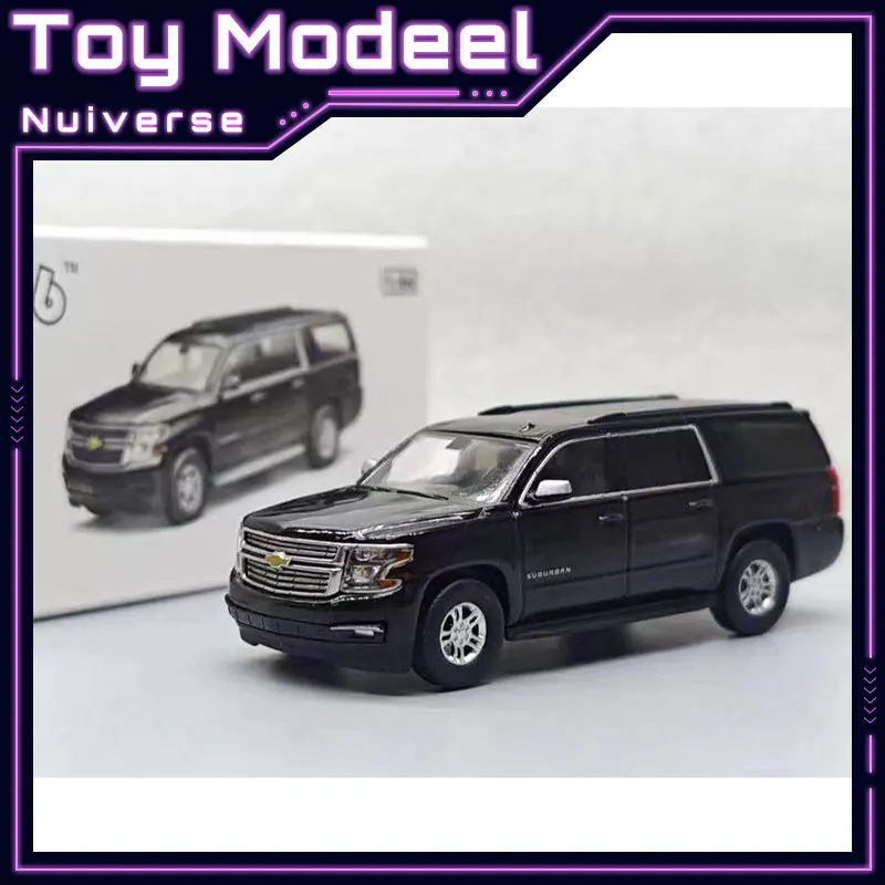 

596 1:64 Черный Ford Explorer Suburban SUV: Супердетализированная коллекционная модель автомобиля из литого сплава, идеальный подарок