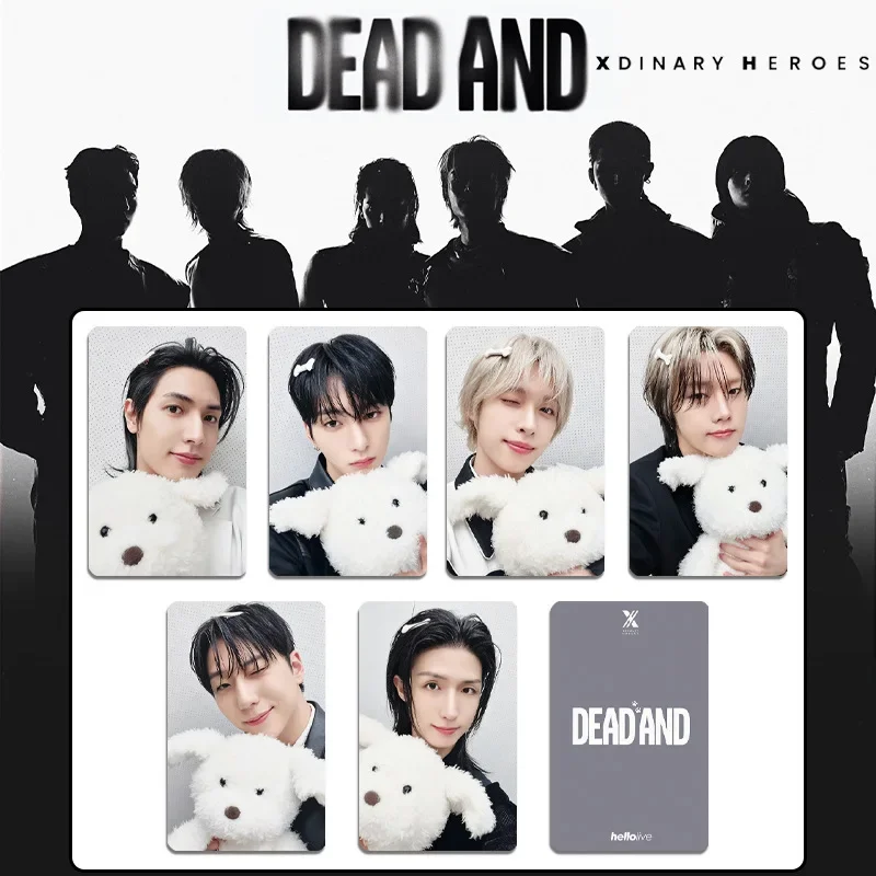 6pcs/Set Idol Boy X Ordinary Hero New Mini 8 Album Death Lomo Card Gun il Jungsu Gaon O.de JunHan Jooyeon Fan Collection Gift