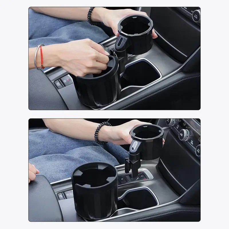 Car Cup Holders Water Cupholders Vehicle Storage Anti-Spill Drink Holder Cupholders Extender Adjustable Double Cup Drinks Holder