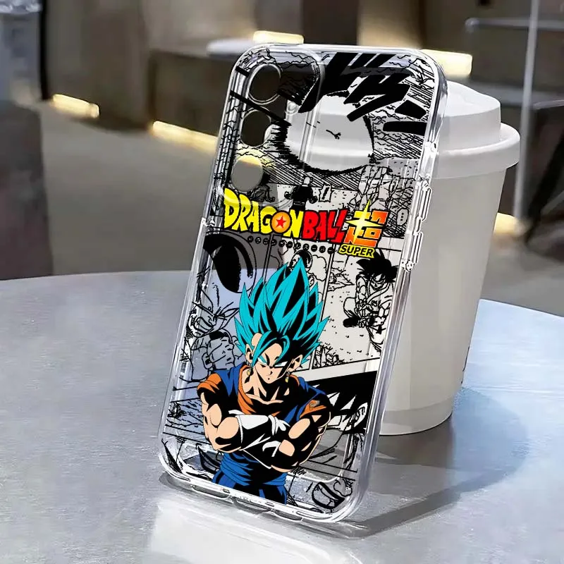 أنيمي كول D-Dragones B-Balls جراب هاتف لسامسونج غالاكسي S25 S24 S23 S22 S21 S20 حافة زائد الترا FE 5G غطاء ناعم شفاف