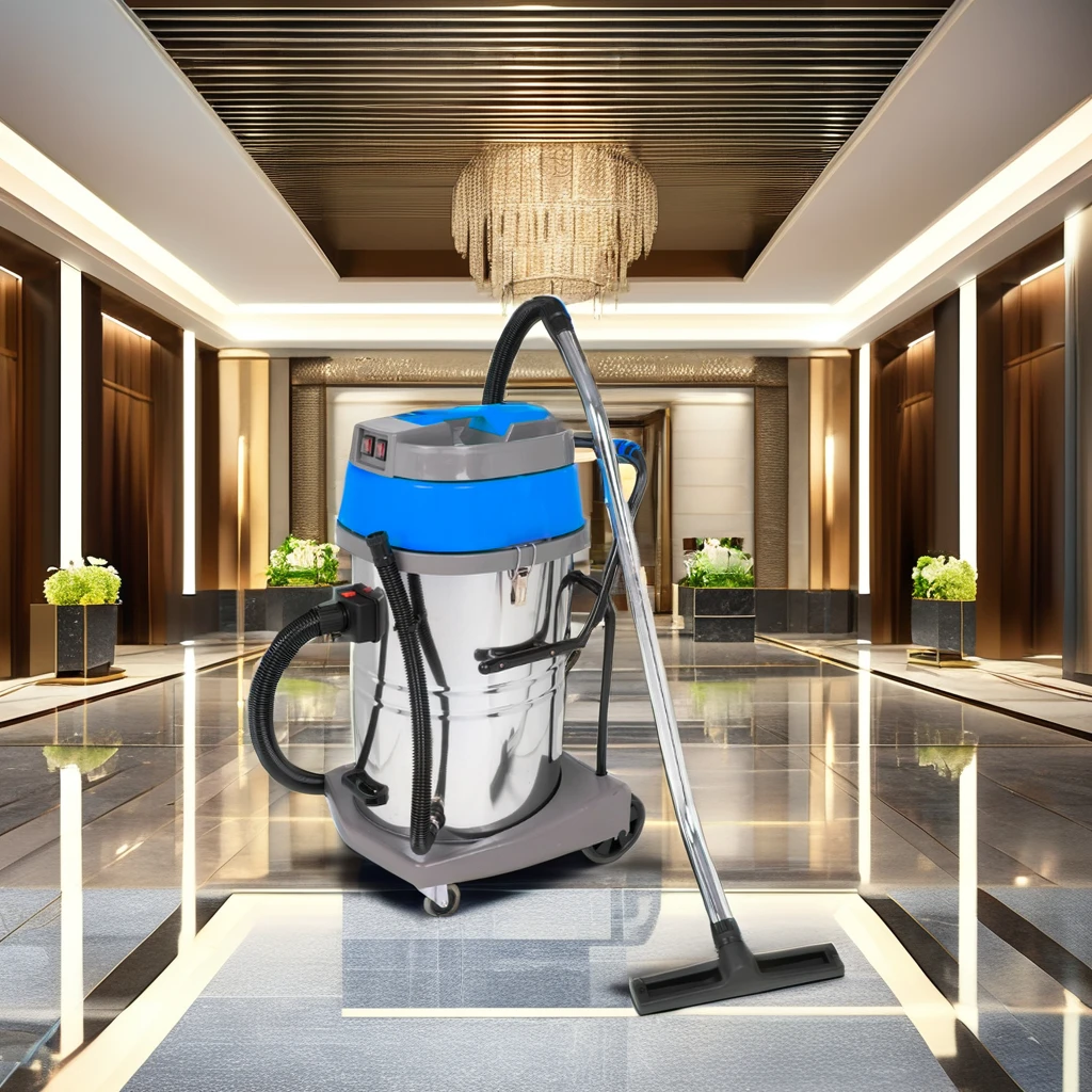 New 60L Industrial Vacuum Cleaner Low Noise Wet & Dry Option For Home Restaurant Hotels-Electric Motor Core Component