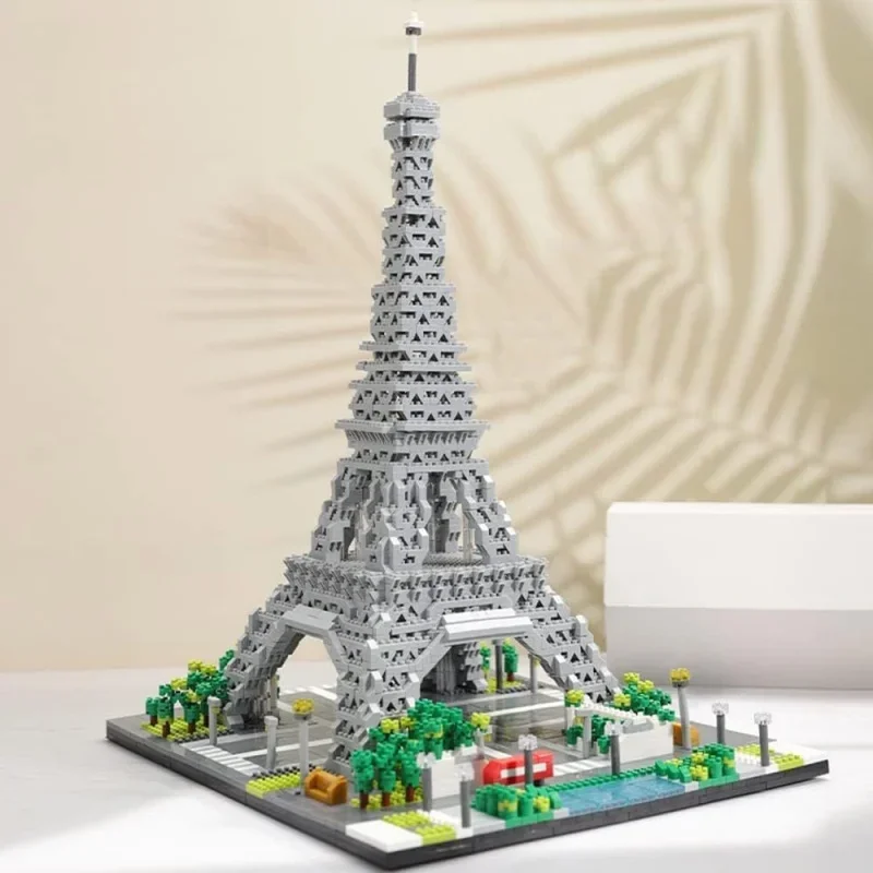 2025 New Craft Iconic French Splendour with Paris Eiffel Tower Micro Mini Building Blocks Toys Boys Toys